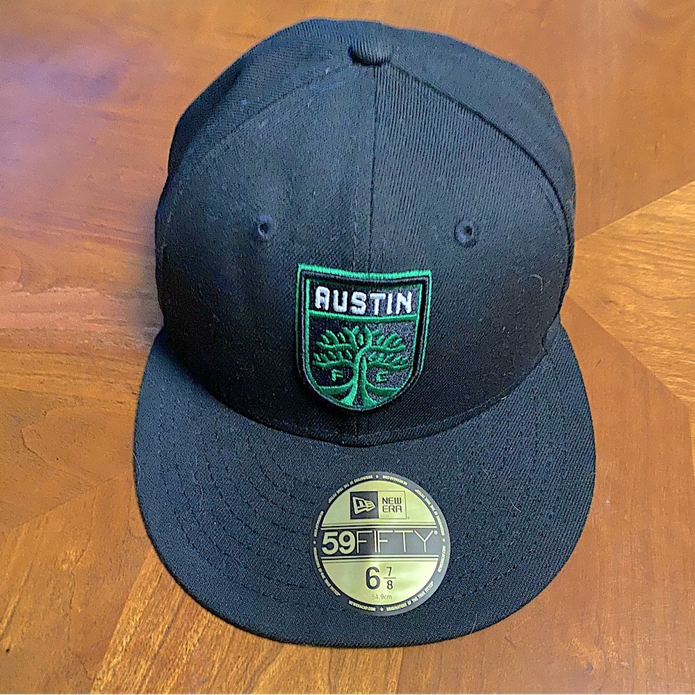 NWT Austin FC New Era Black 59FIFTY Fitted Hat